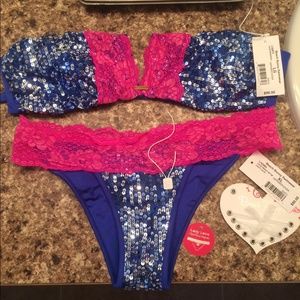 Beach bunny sequin swim suit